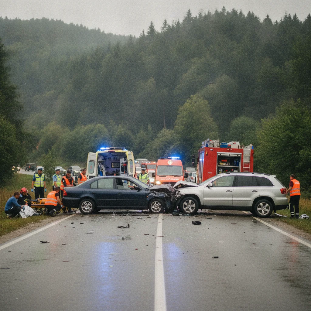 Accident cu șase răniți la Pojorâta, Suceava