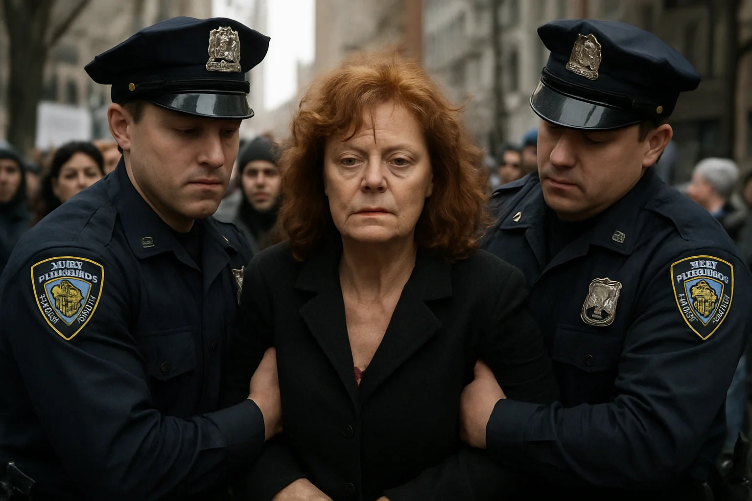 Actrița Susan Sarandon, reținută la New York la un protest anti-Netanyahu