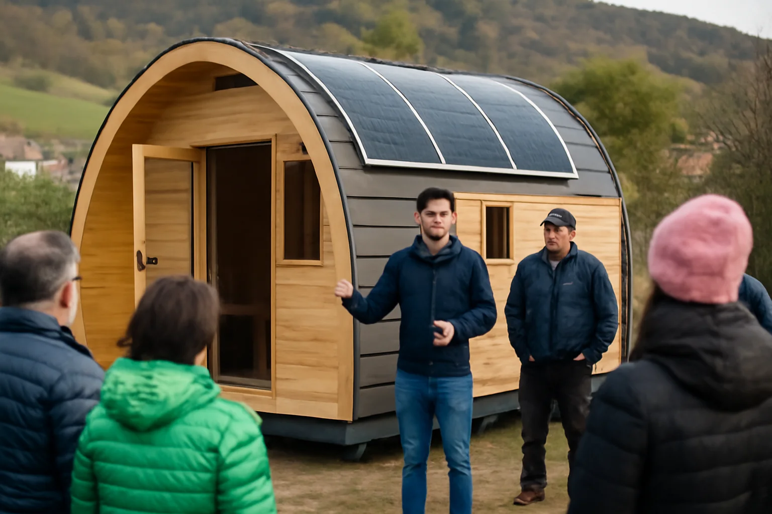 Asociația Tășuleasa Social a prezentat la Brașov prototipul Modul de găzduire pe Via Transilvanica – un nou model sustenabil de ospitalitate rurală