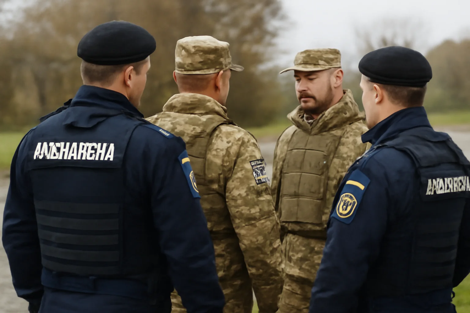 Colaborare între jandarmii suceveni și Garda Națională a Ucrainei pentru securitatea cetățenilor și controlul adunărilor publice în zona de frontieră (FOTO)