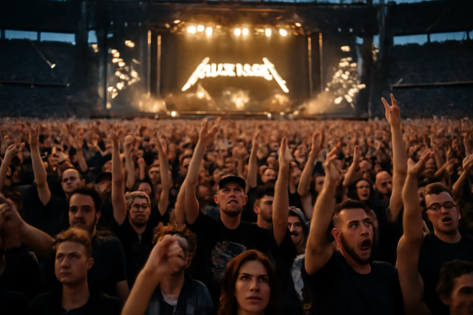 Concert Metallica atrage 65.000 de fani la București