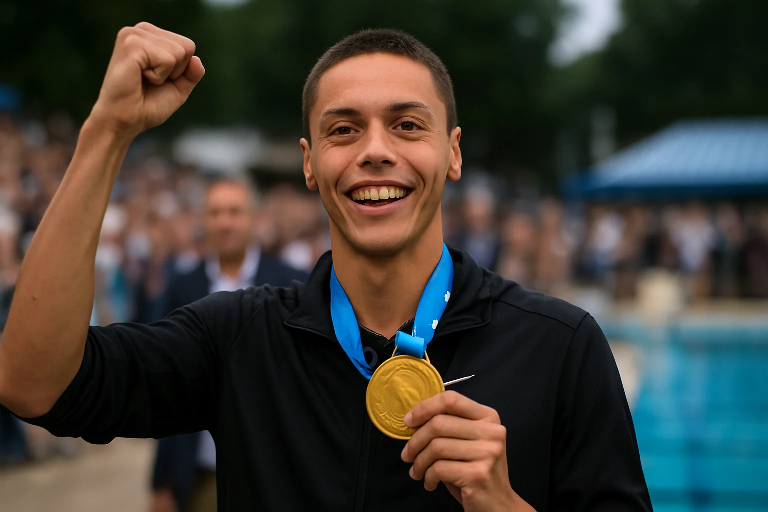 David Popovici, aur la 100 m liber la Trofeul Settecolli