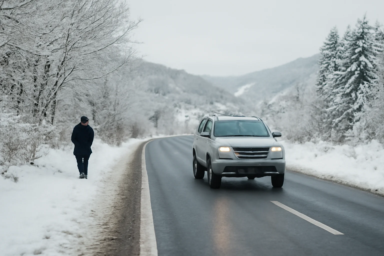 Drumurile din județul Suceava sunt practicabile după ninsorile din weekend