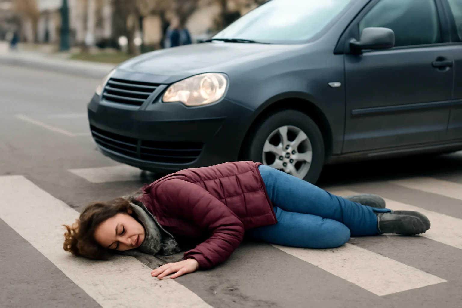 Femeie de 39 de ani accidentată pe trecerea de pietoni din Suceava
