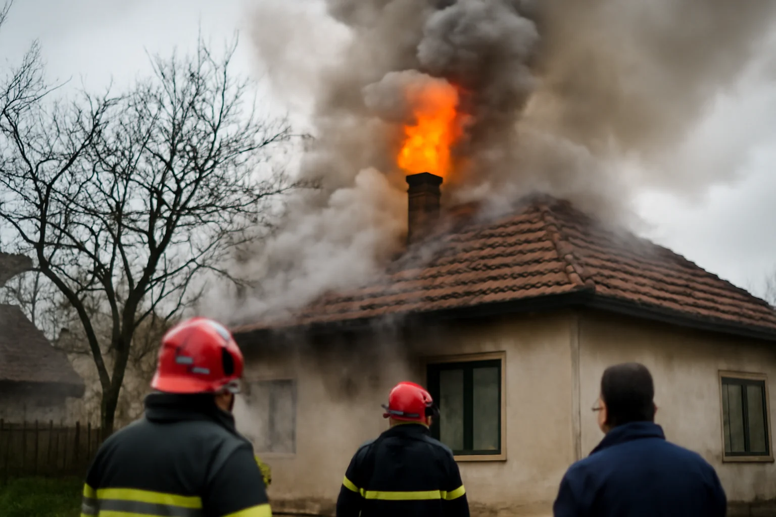 Incendiu la o casă din Suceava, pe strada Mircea Spetilici, pus pe seama unui coș de fum tip burlan