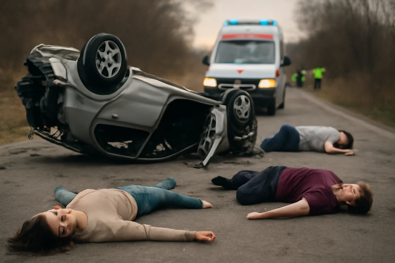 Minoră de 17 ani în comă și doi tineri de 21 de ani răniți sever (foto)