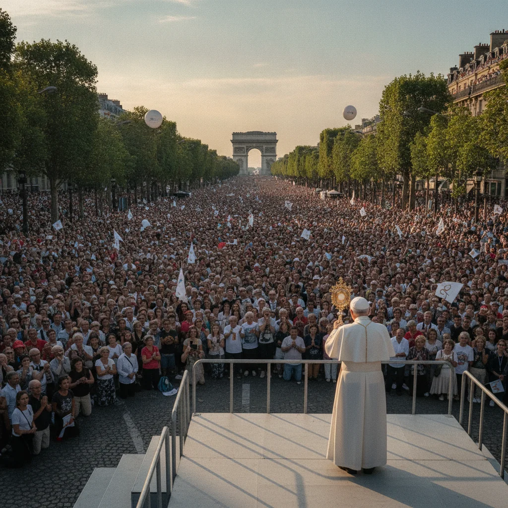 Papa Leon al XIV-lea a adunat 700.000 de oameni la Paris