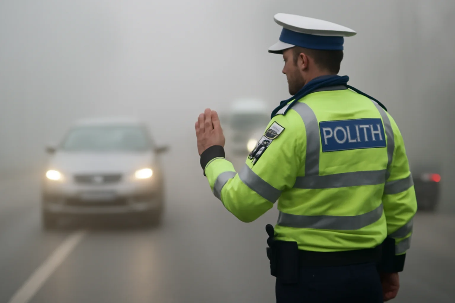 Poliția Suceava recomandă prudență sporită în trafic din cauza ceții dense