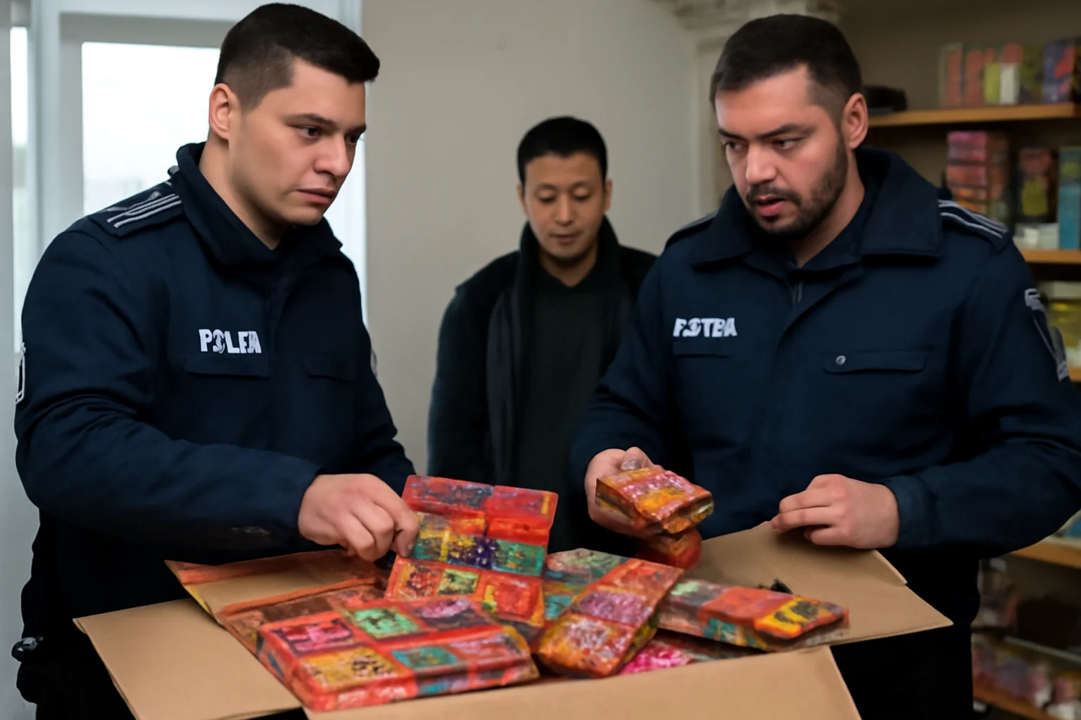 Polițiștii au confiscat peste 600 de petarde dintr-un magazin din Gura Humorului administrat de un cetățean chinez