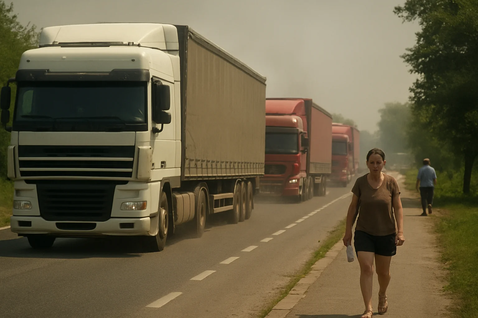 Restricții trafic greu în Suceava, luni și marți, din cauza caniculei