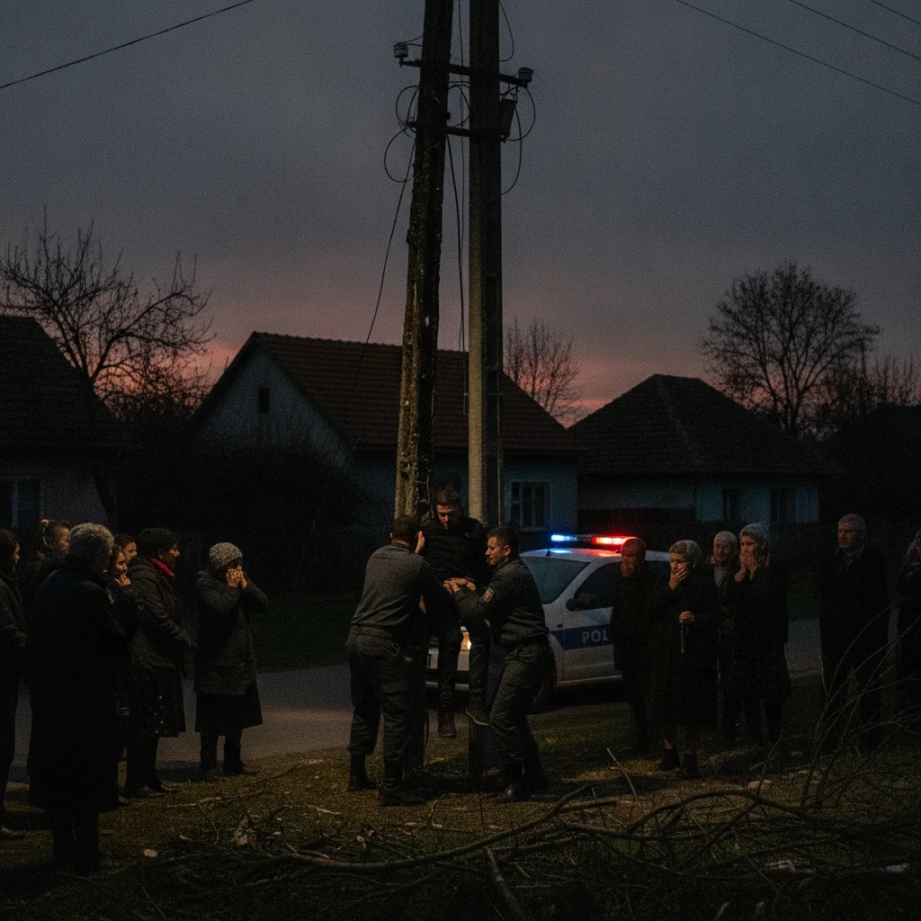 Tânăr decedat după electrocutare și cădere de pe stâlp în Grămești