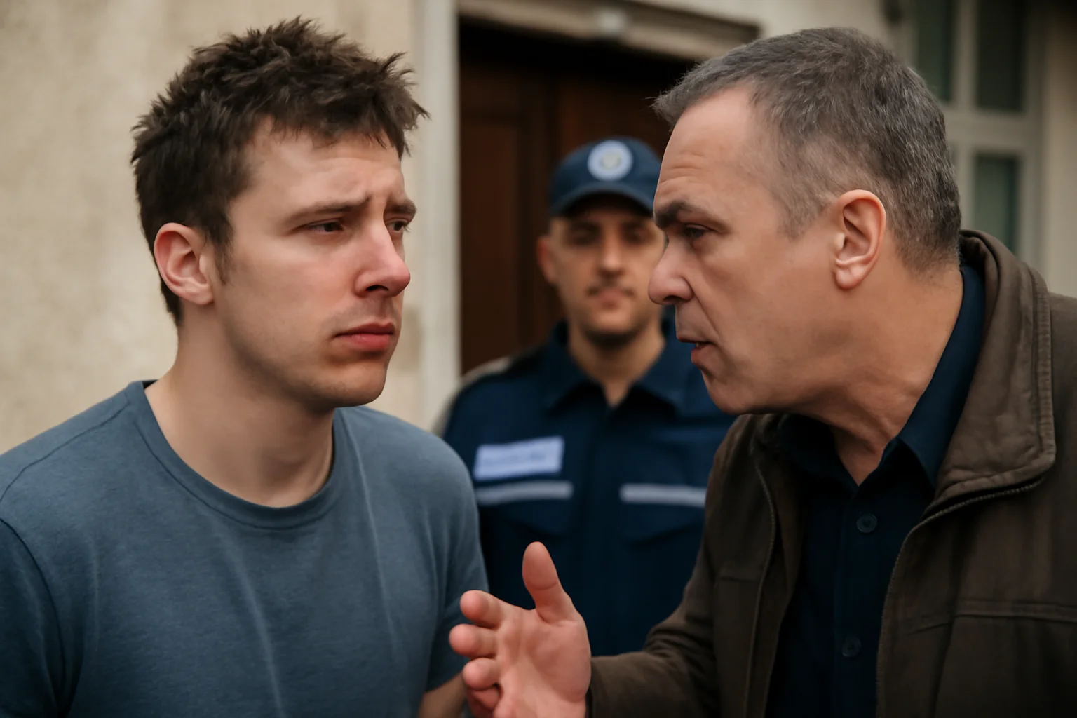 Tată agresiv lovește fiul, acesta sună la Poliție, iar agresorului i se întocmește dosar penal