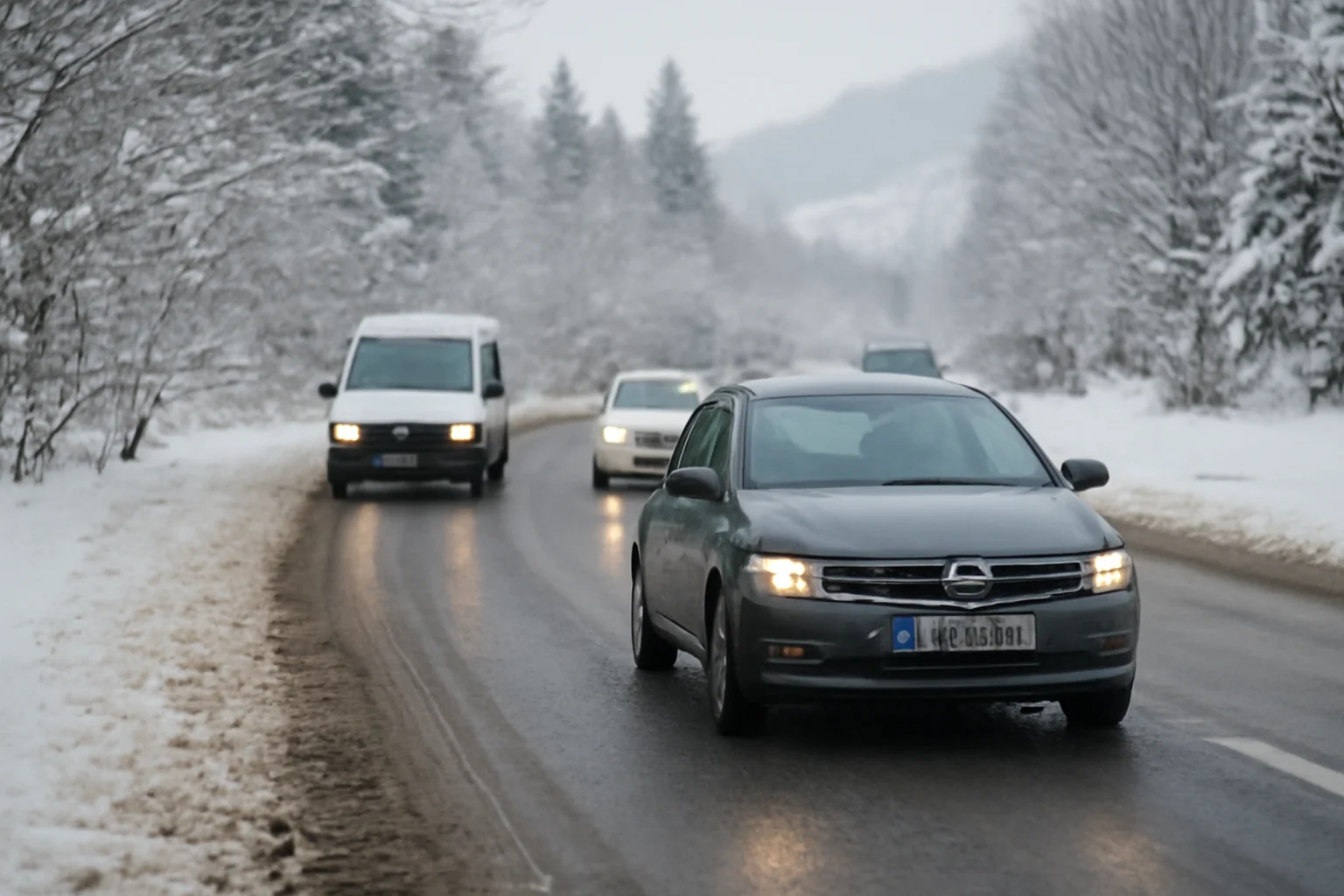 Trafic rutier în condiții de iarnă la Suceava, fără blocaje pe drumurile principale