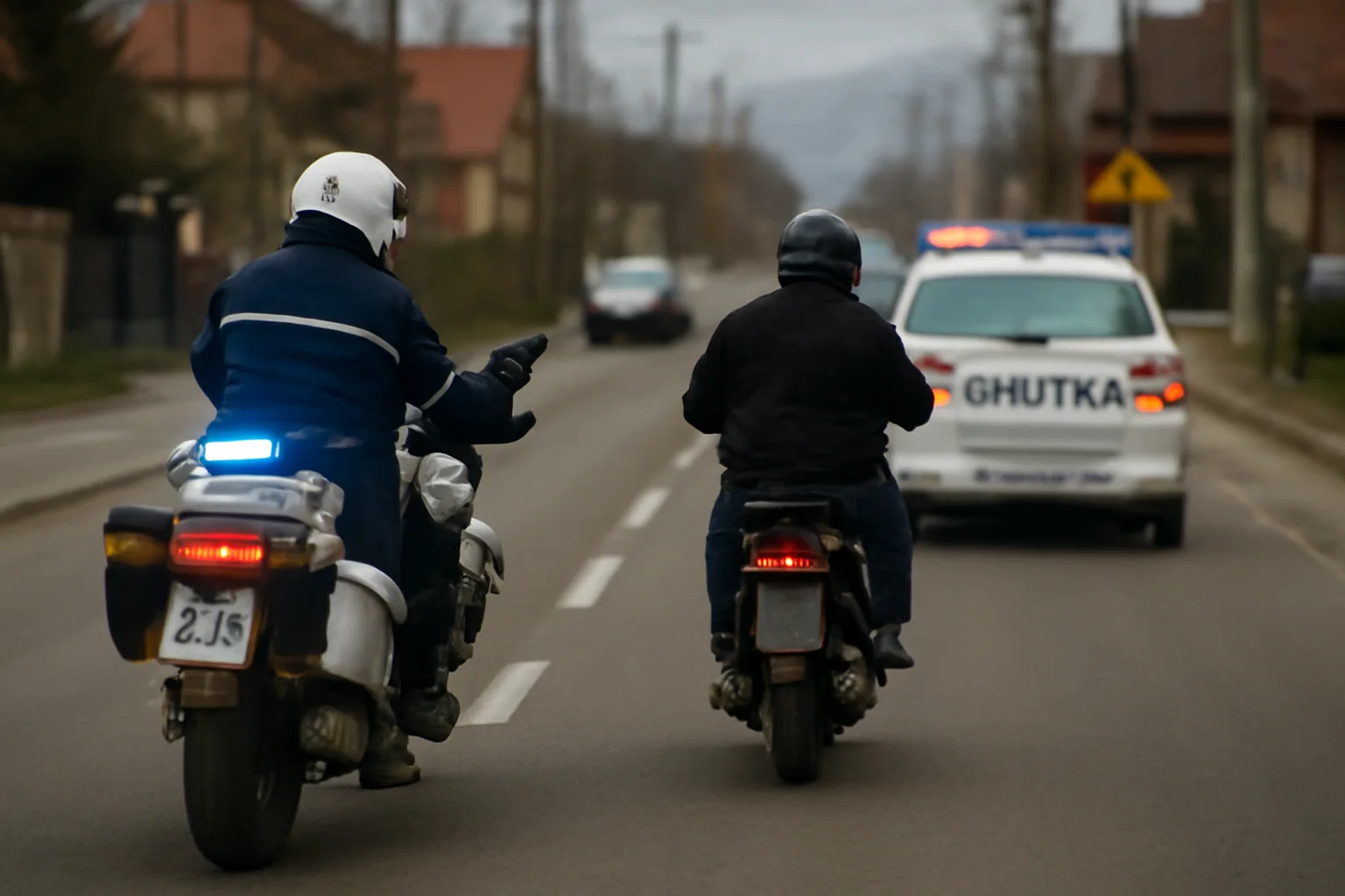 Urmărire în Vicovu de Sus după scuterist băut fără permis